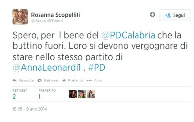 scopelliti rosanna tweet