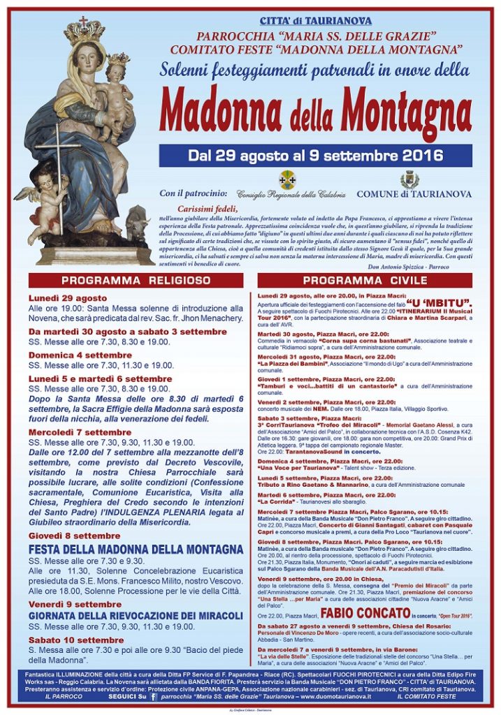 manifesto madonna montagna